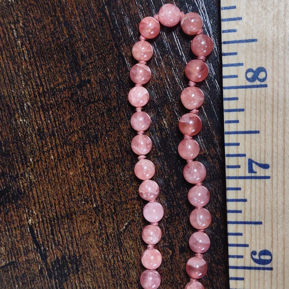 Vintage Rhodochrosite Necklace - Picture 7 of 10